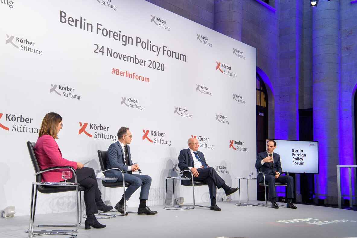 Eröffnung des Berliner Forum Außenpolitik 2020 mit den Außenministern Deutschlands, Portugals und der Tschechischen Republik.