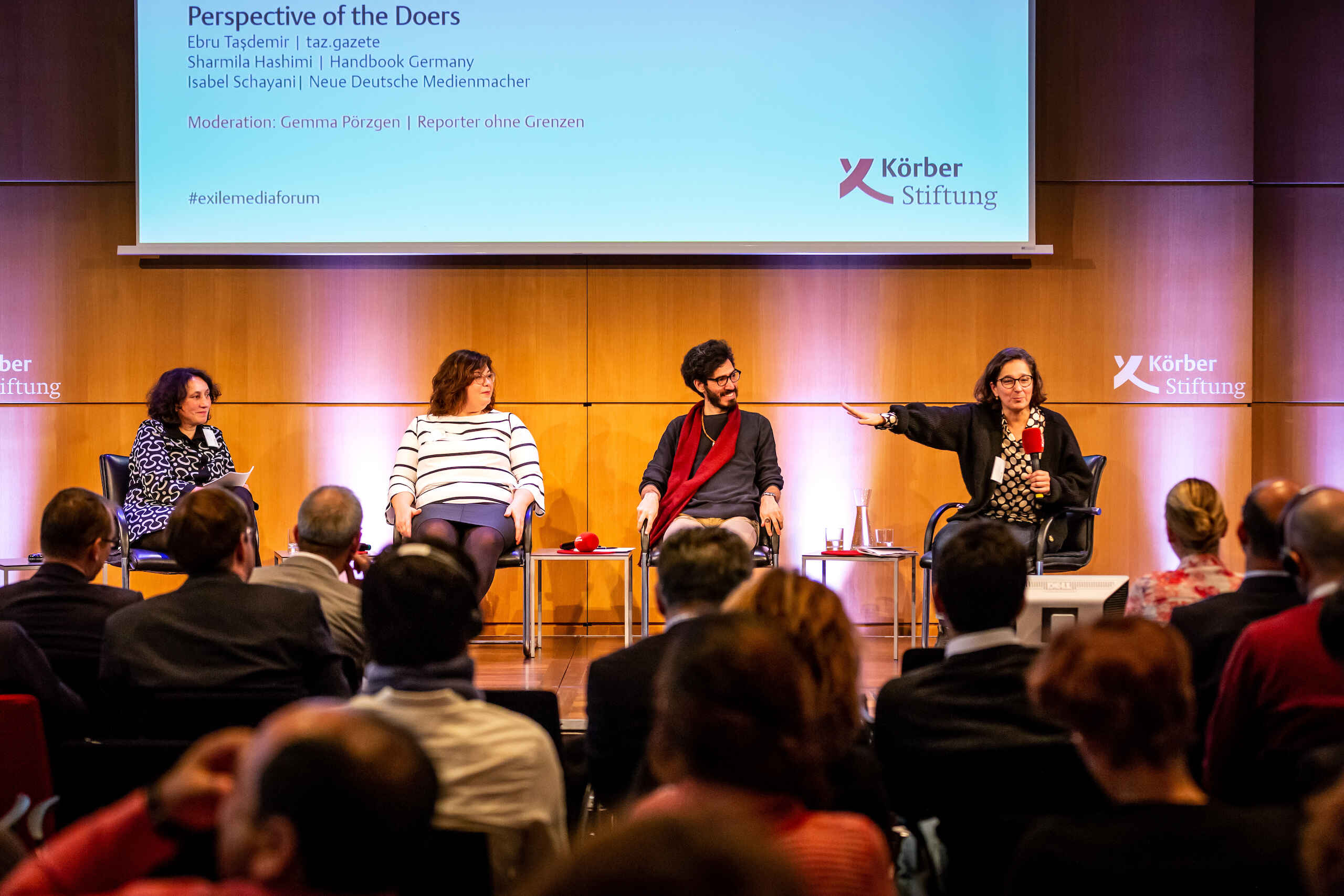 Panel discussion at the Exile Media Forum 2018