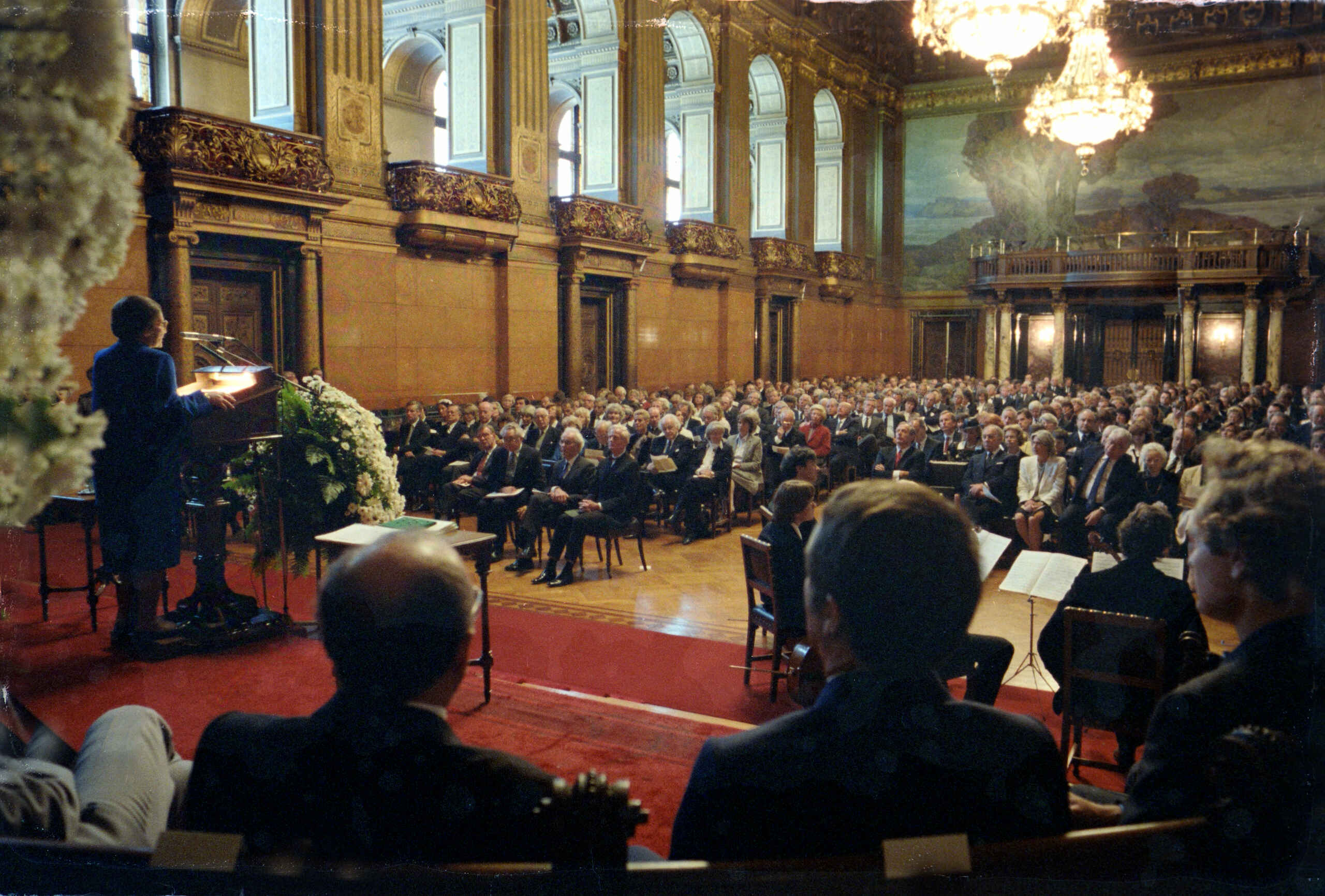 Die erste Körber-Preisverleihung 1985 im Hamburger Rathaus