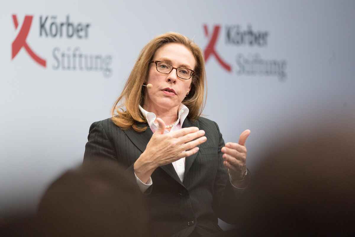 American historian Mary Elise Sarotte opened the Körber History Forum with her keynote, reassessing the road to the post-Cold-War order after 1989