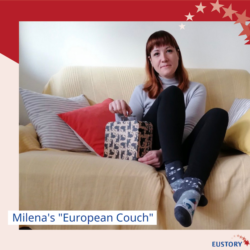 Milena (Serbien) und ihre „europäische Couch“ in Belgrad