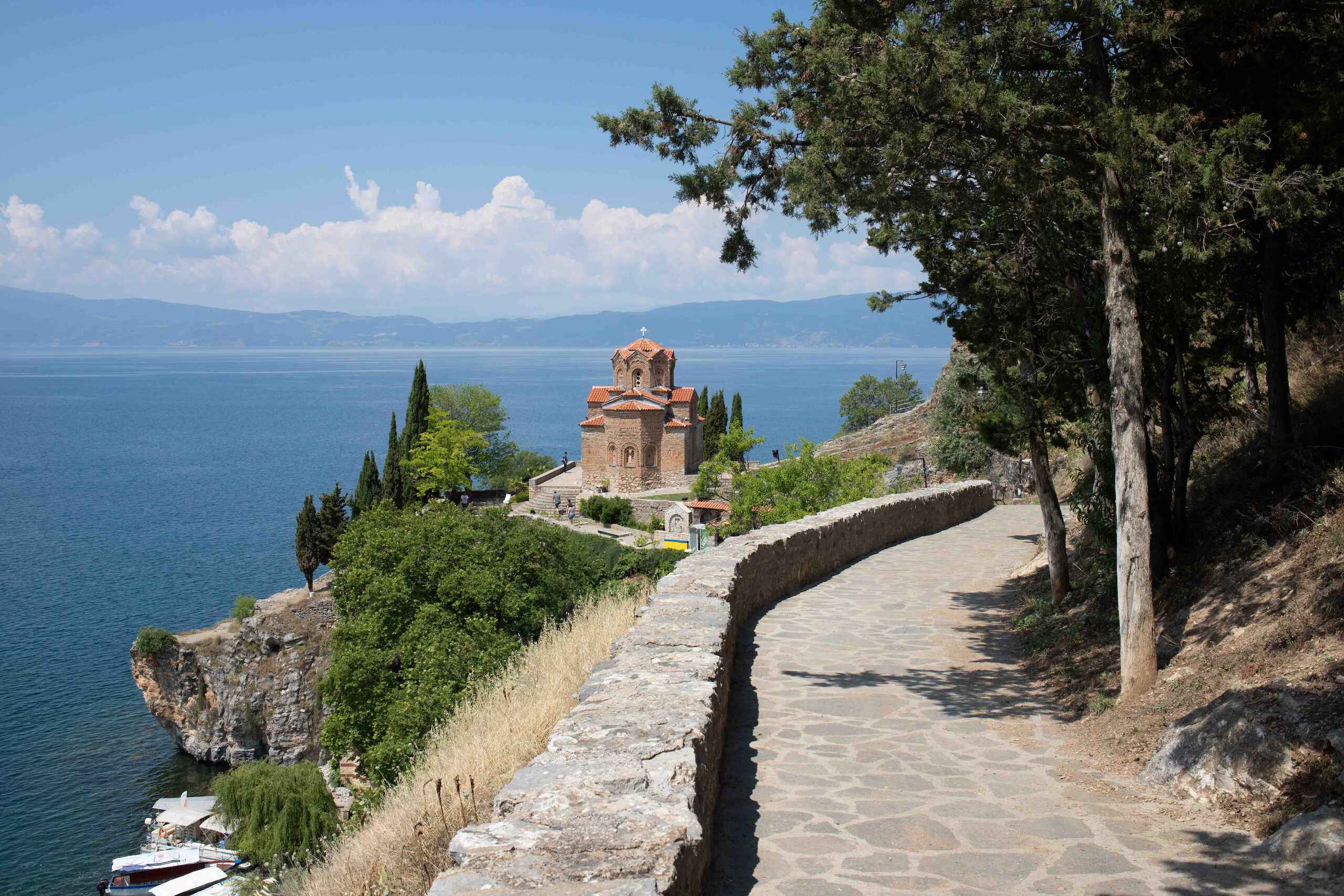 Lake Ohrid in North Macedonia