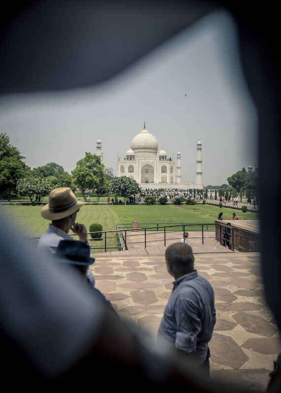 MYL beim Besuch des Taj Mahal