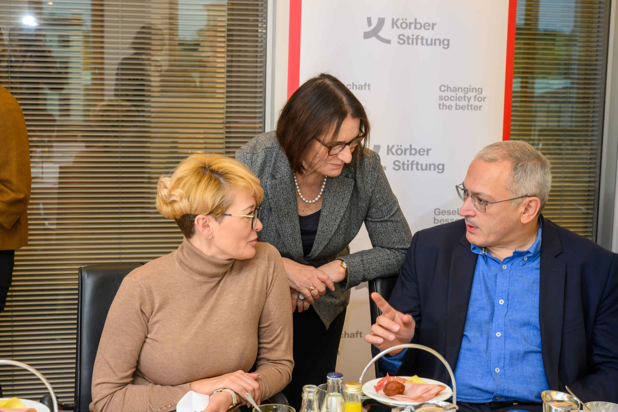 Anastasia Shevchenko, Irina Sherbakova und Mikhail Khodorkovsky
